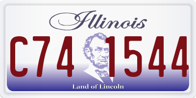 IL license plate C741544