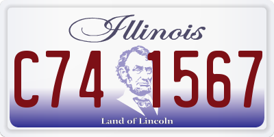 IL license plate C741567