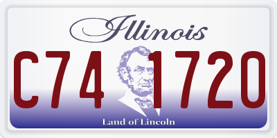 IL license plate C741720