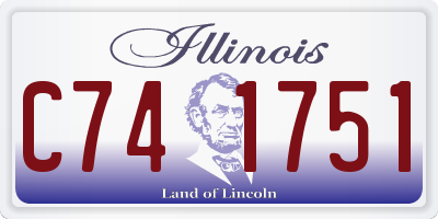 IL license plate C741751