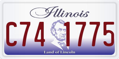 IL license plate C741775
