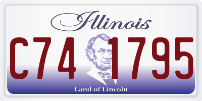 IL license plate C741795