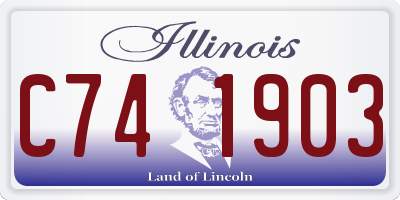 IL license plate C741903