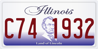 IL license plate C741932