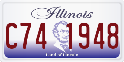 IL license plate C741948