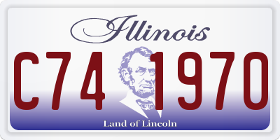 IL license plate C741970