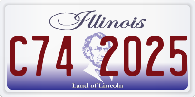 IL license plate C742025