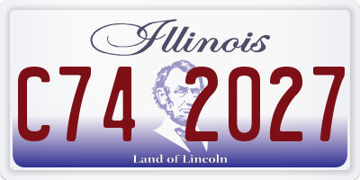 IL license plate C742027