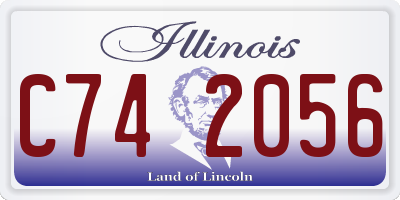 IL license plate C742056