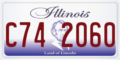IL license plate C742060