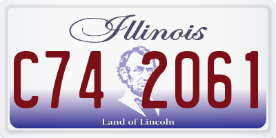 IL license plate C742061