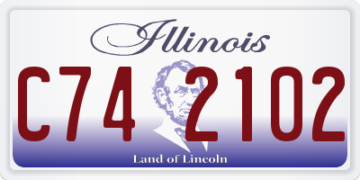 IL license plate C742102