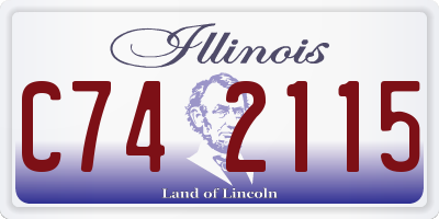 IL license plate C742115
