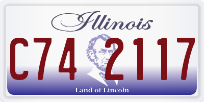 IL license plate C742117