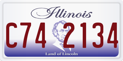 IL license plate C742134