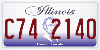 IL license plate C742140