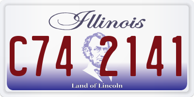 IL license plate C742141