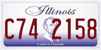 IL license plate C742158