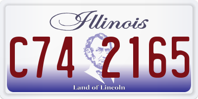 IL license plate C742165