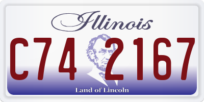 IL license plate C742167