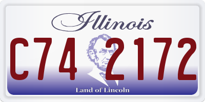 IL license plate C742172