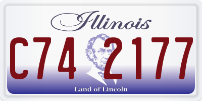 IL license plate C742177