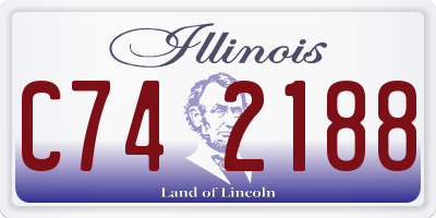 IL license plate C742188