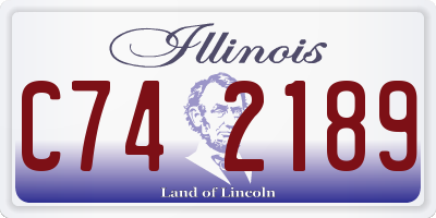 IL license plate C742189