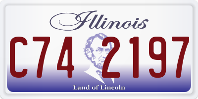 IL license plate C742197