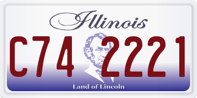 IL license plate C742221
