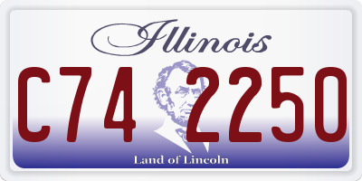 IL license plate C742250