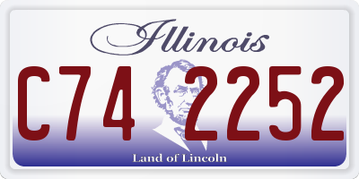 IL license plate C742252