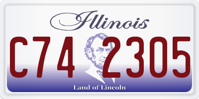 IL license plate C742305