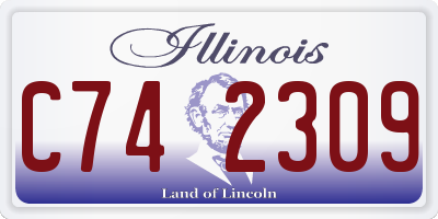 IL license plate C742309