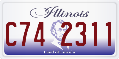 IL license plate C742311