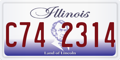 IL license plate C742314