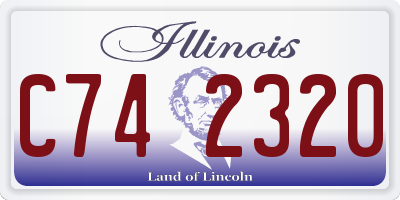 IL license plate C742320