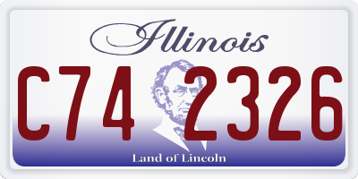 IL license plate C742326