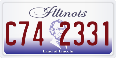 IL license plate C742331