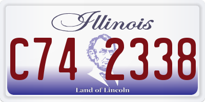 IL license plate C742338