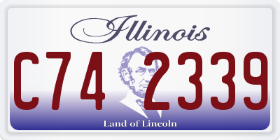 IL license plate C742339