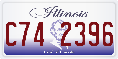 IL license plate C742396