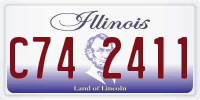 IL license plate C742411
