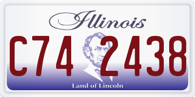 IL license plate C742438