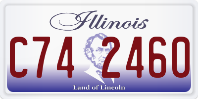 IL license plate C742460