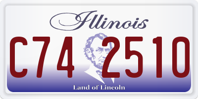 IL license plate C742510