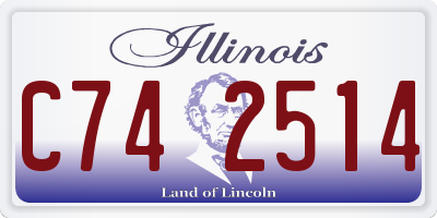 IL license plate C742514