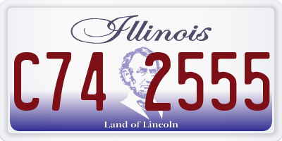 IL license plate C742555