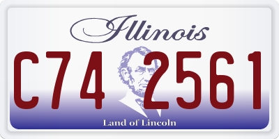 IL license plate C742561