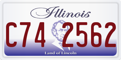 IL license plate C742562